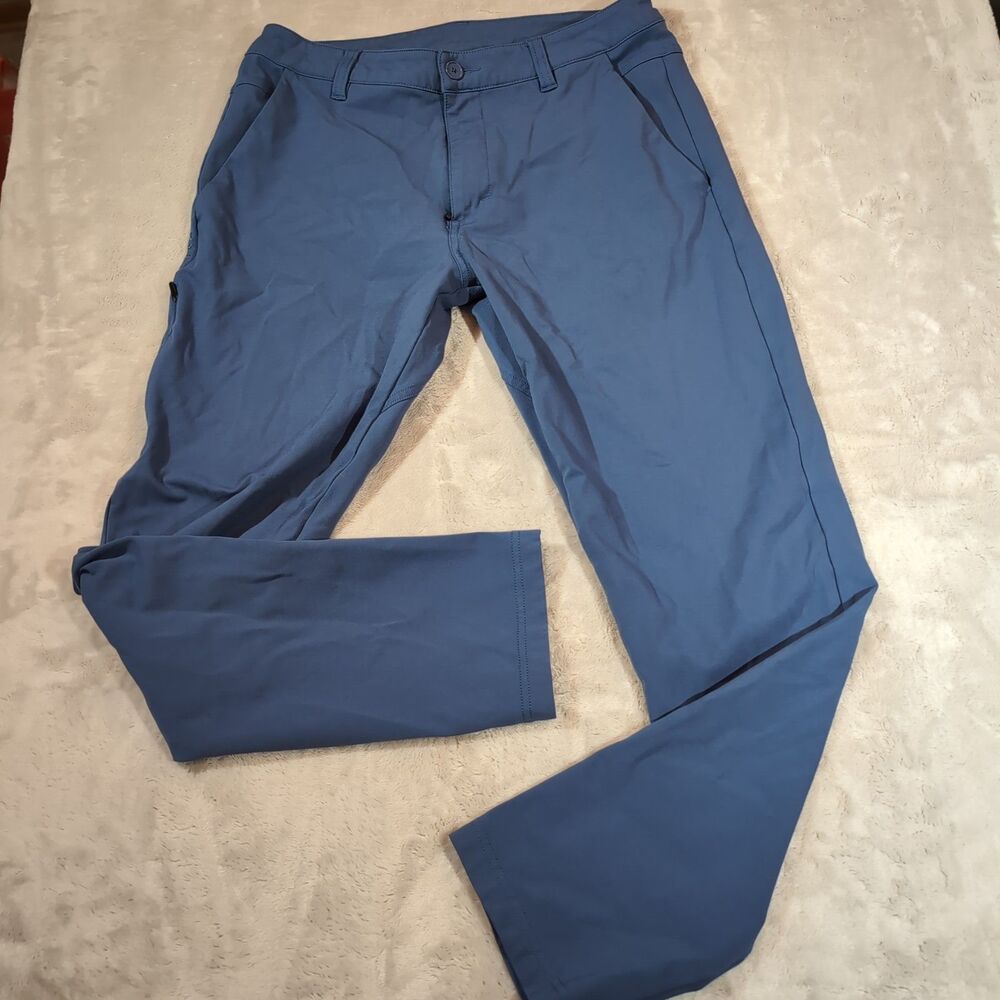 BYLT‎ Everyday Pant 2.0 Mens 34 (30x28) Blue Basics Slim Fit Stretch Nylon